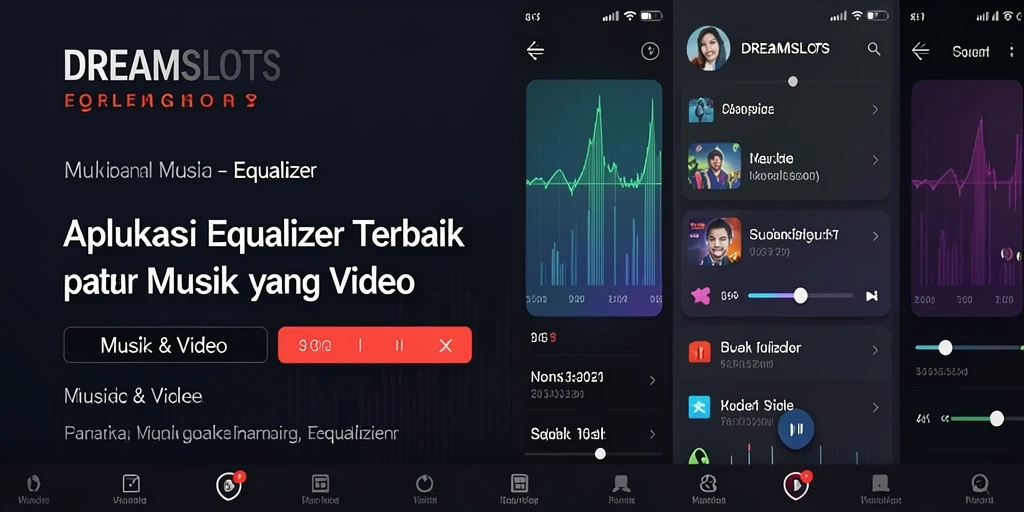 Antarmuka pengguna DREAMSLOTS yang elegan dan fungsional untuk Equalizer.
